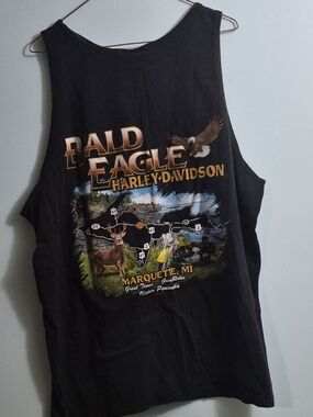Bald Eagle Harley-Davidson Graphic Tank - Black
